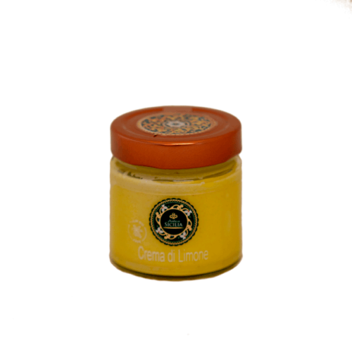 Glas mit sizilianischer Zitronencreme