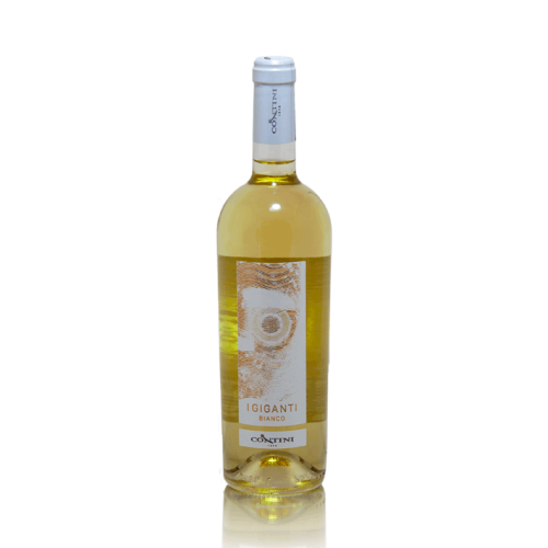 I Giganti bianco bottle with white wine