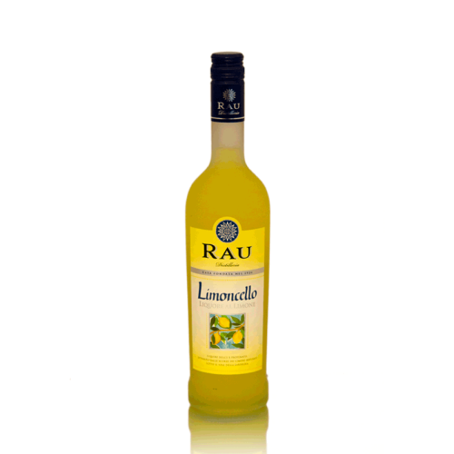 Flasche mit Limoncello
