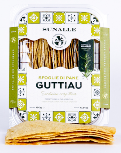 sardisches Fladenbrot, Pane Guttiau Rosmarin