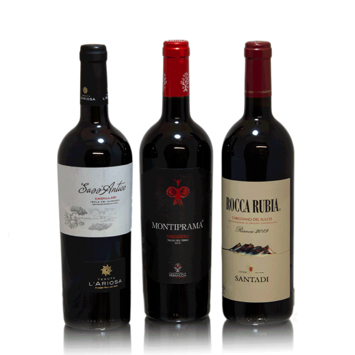 Cagnulari, Nieddera, Carignano Mix, 3 Flaschen