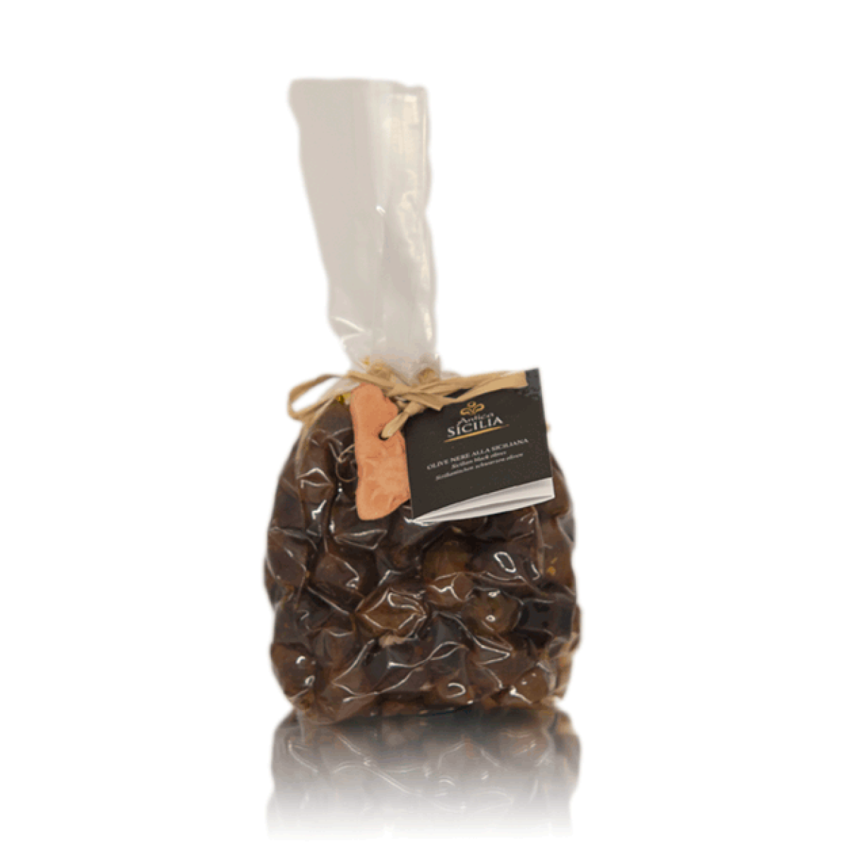 schwarze Oliven aus Sizilien