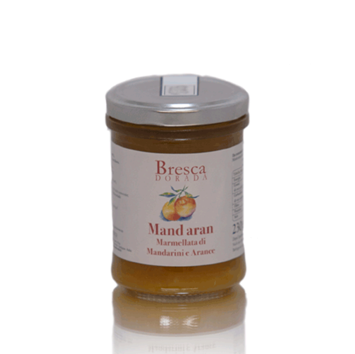 Glas mit Orangen-Mandarinen-Marmelade