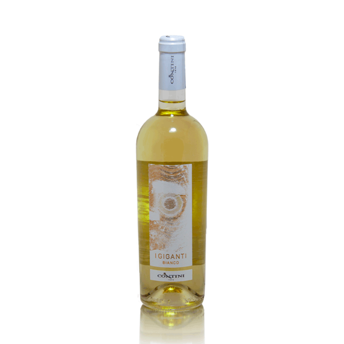 I Giganti bianco bottle with white wine