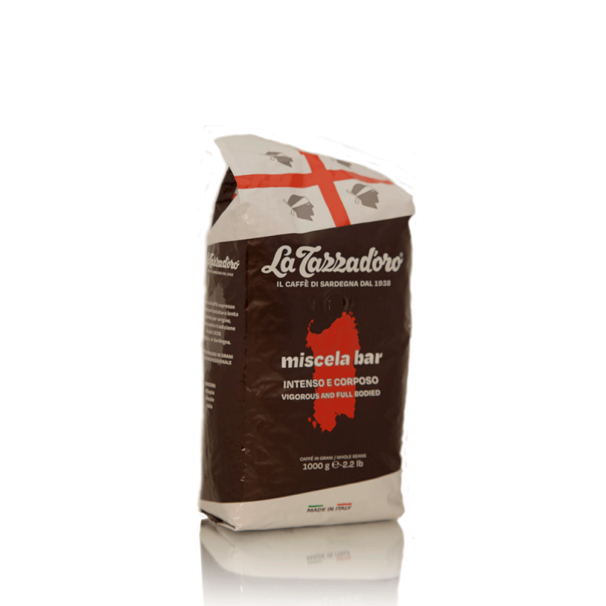 Ganze Bohne, Kaffee Bar Miscela, 1000g, 50% Robusta, 50% Arabica von La Tazza d' Oro