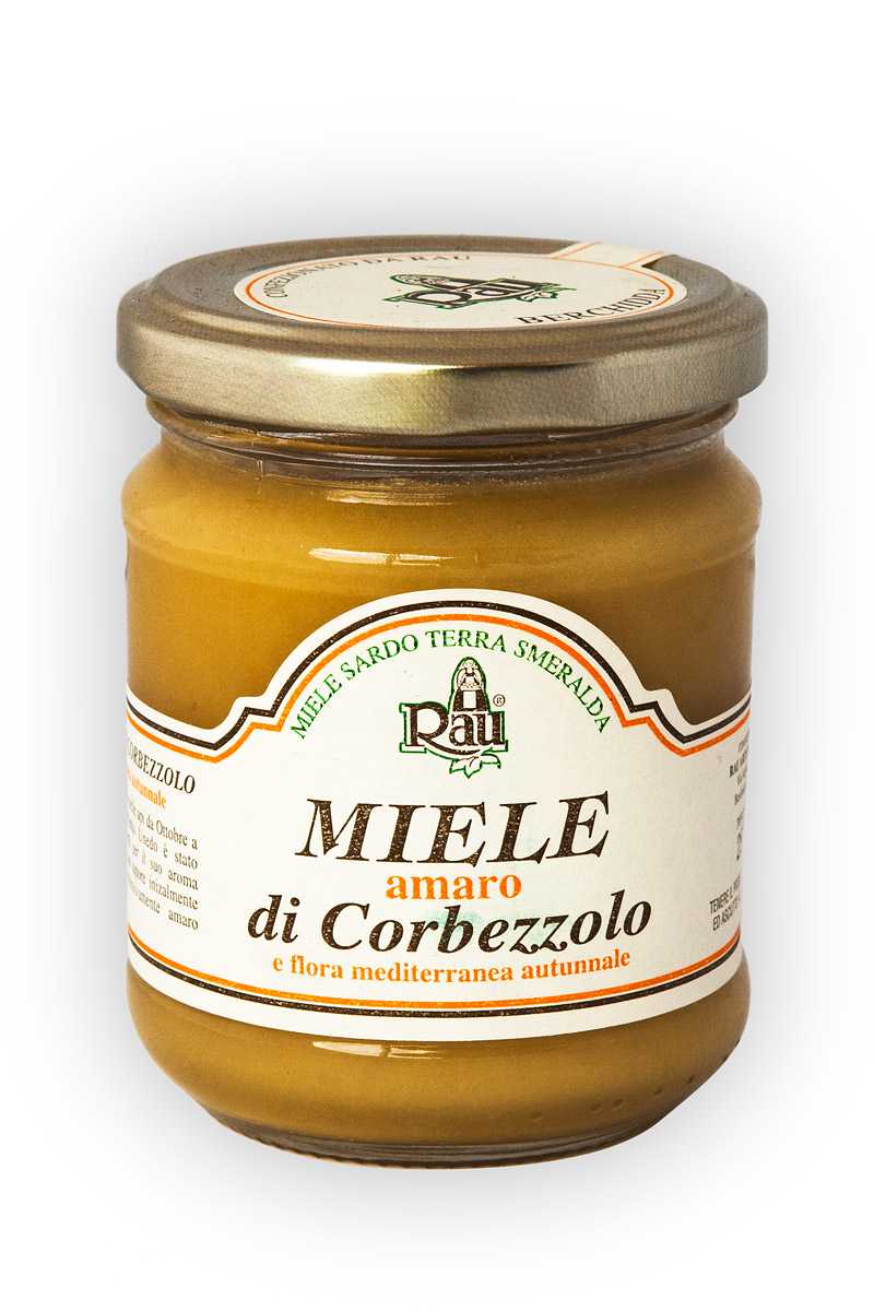 Glas mit 250 Gramm Corbezzolohonig