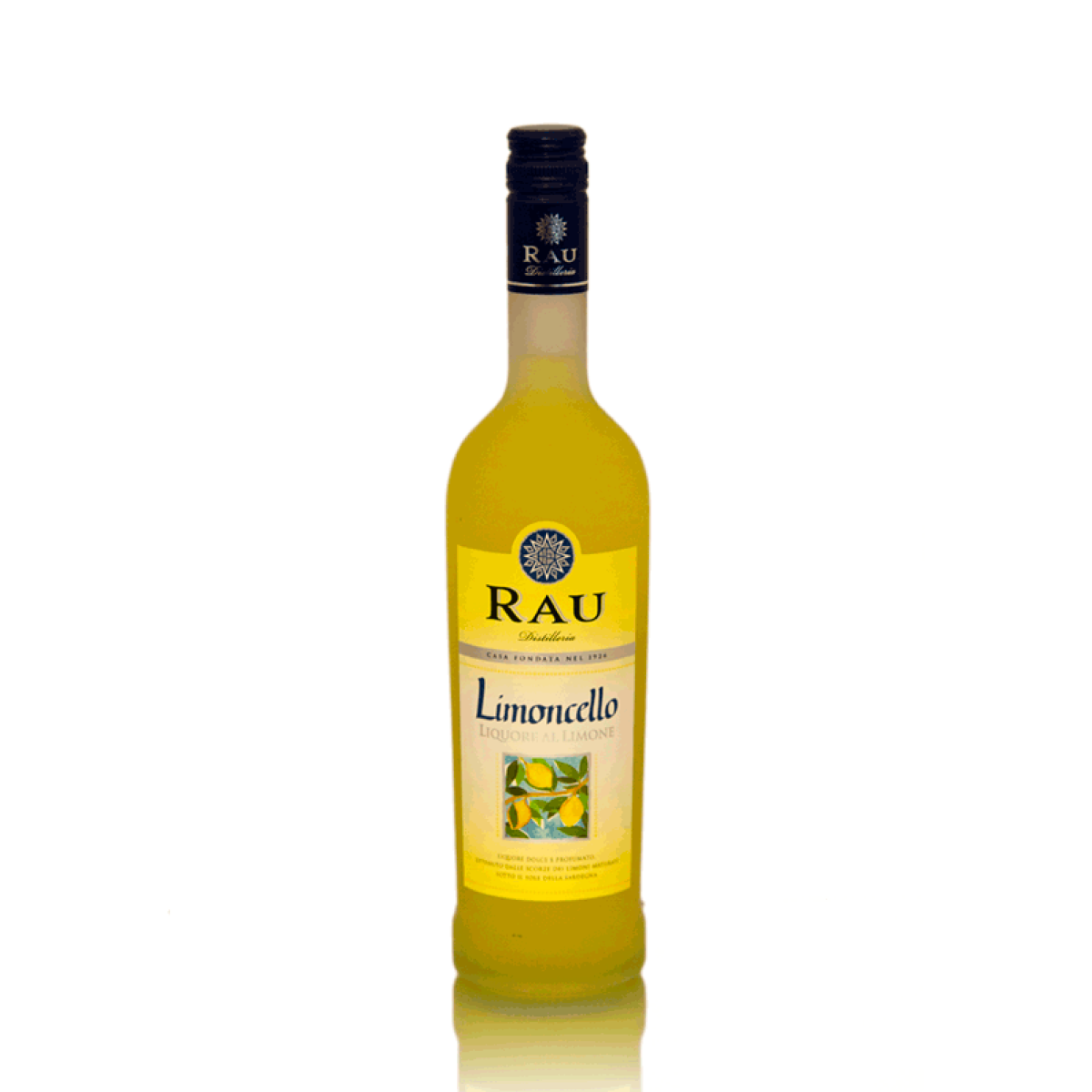 Flasche mit Limoncello