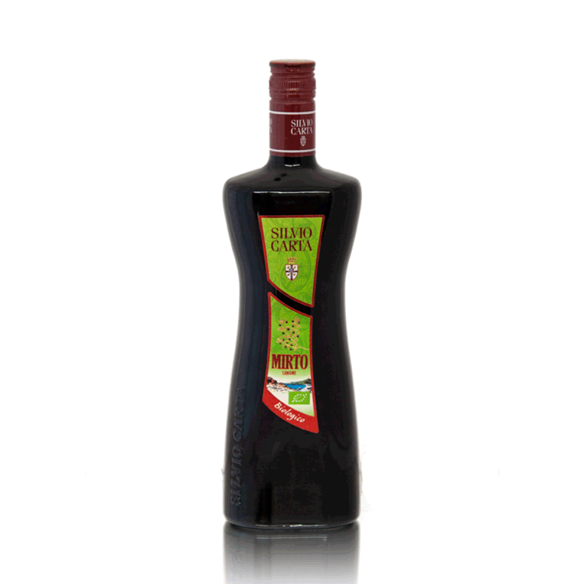 Flasche mit 0,7lt, Mirto rosso von Silvio Carta Sardinien