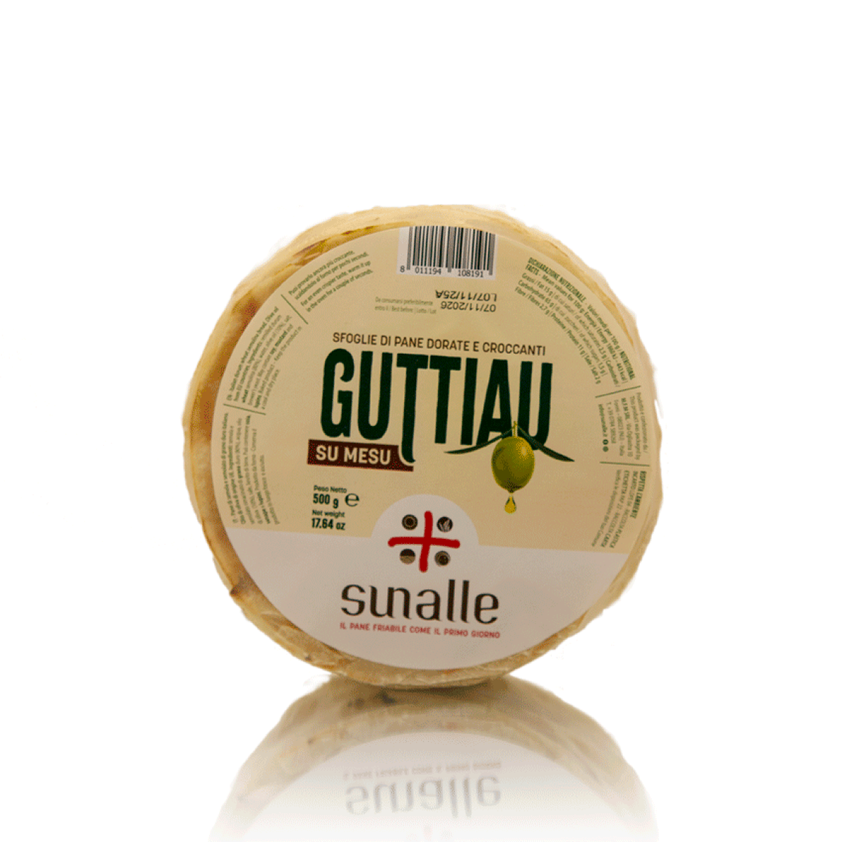 sardisches Fladenbrot, Pane Guttiau mit Olivenöl, 500 Gramm