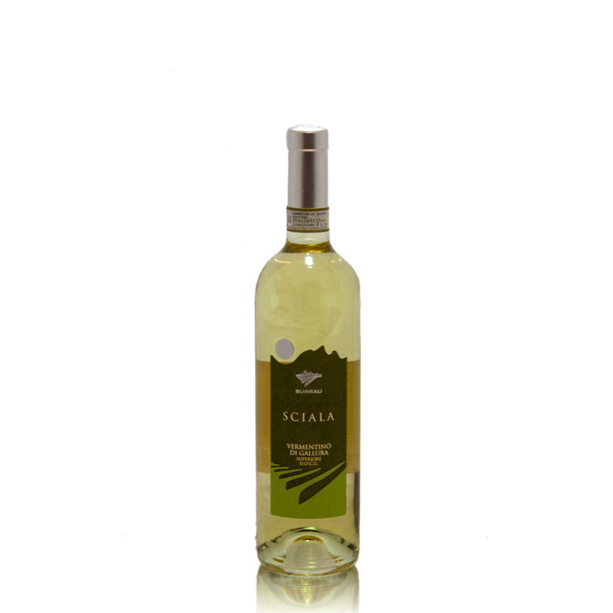 eine flasche mit sciala vermentino di gallura superiore
