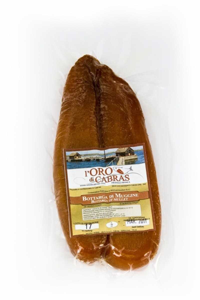 Bottarga, Fischrogen der Meeräsche im Stück
