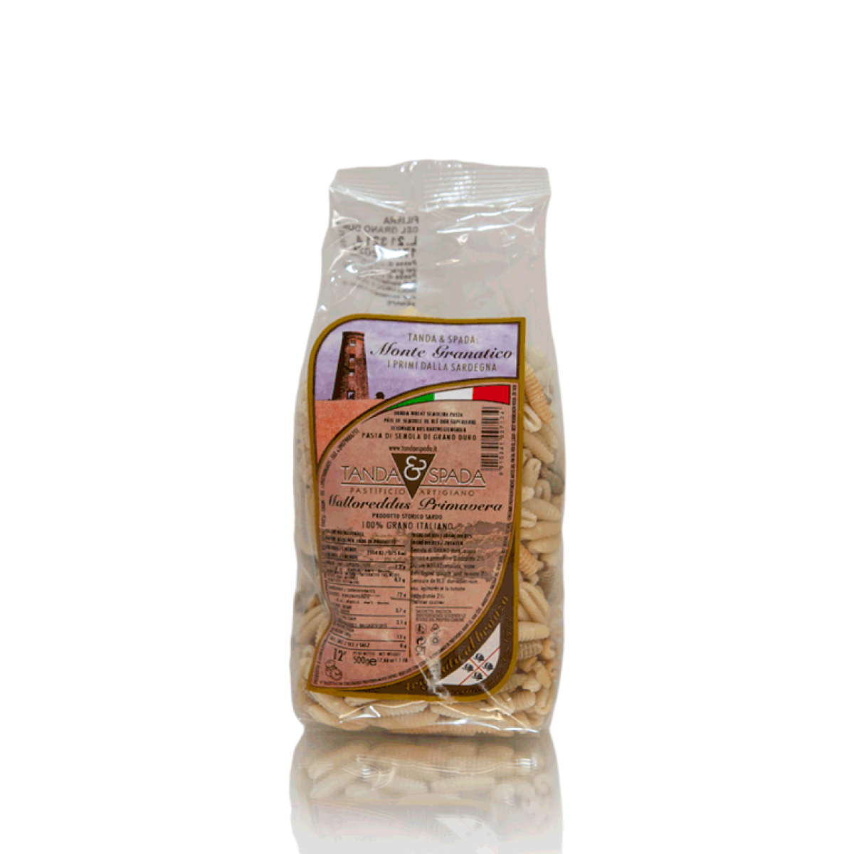 Dreifärbige Nudeln, Malloreddus primavera, 500g