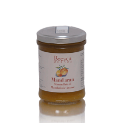 Jar with Marmalade of oranges and mandarines