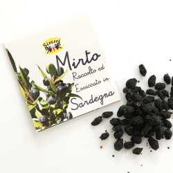 Pouch with myrtle berries